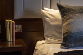 pillow and books